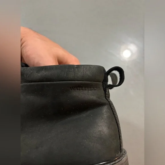 ECCO Men's Turn II Waterproof Lace Chukka Boots Size 11 Black Leather Casual - Picture 5 of 8